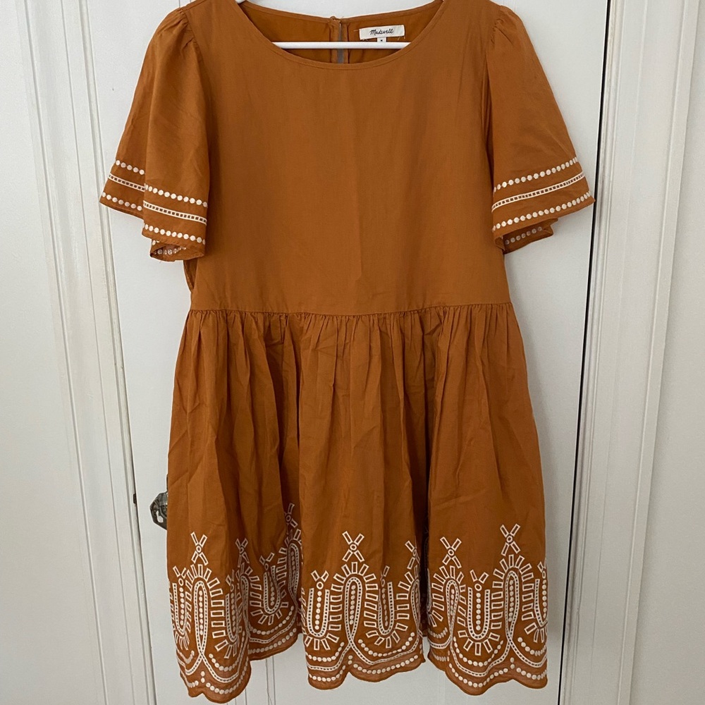 Madewell embroidered babydoll dress